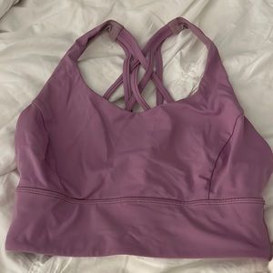 Lululemon long line bra wisteria size 6
